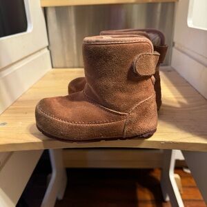 LL BEAN boots Australian fur lined toddler size 7